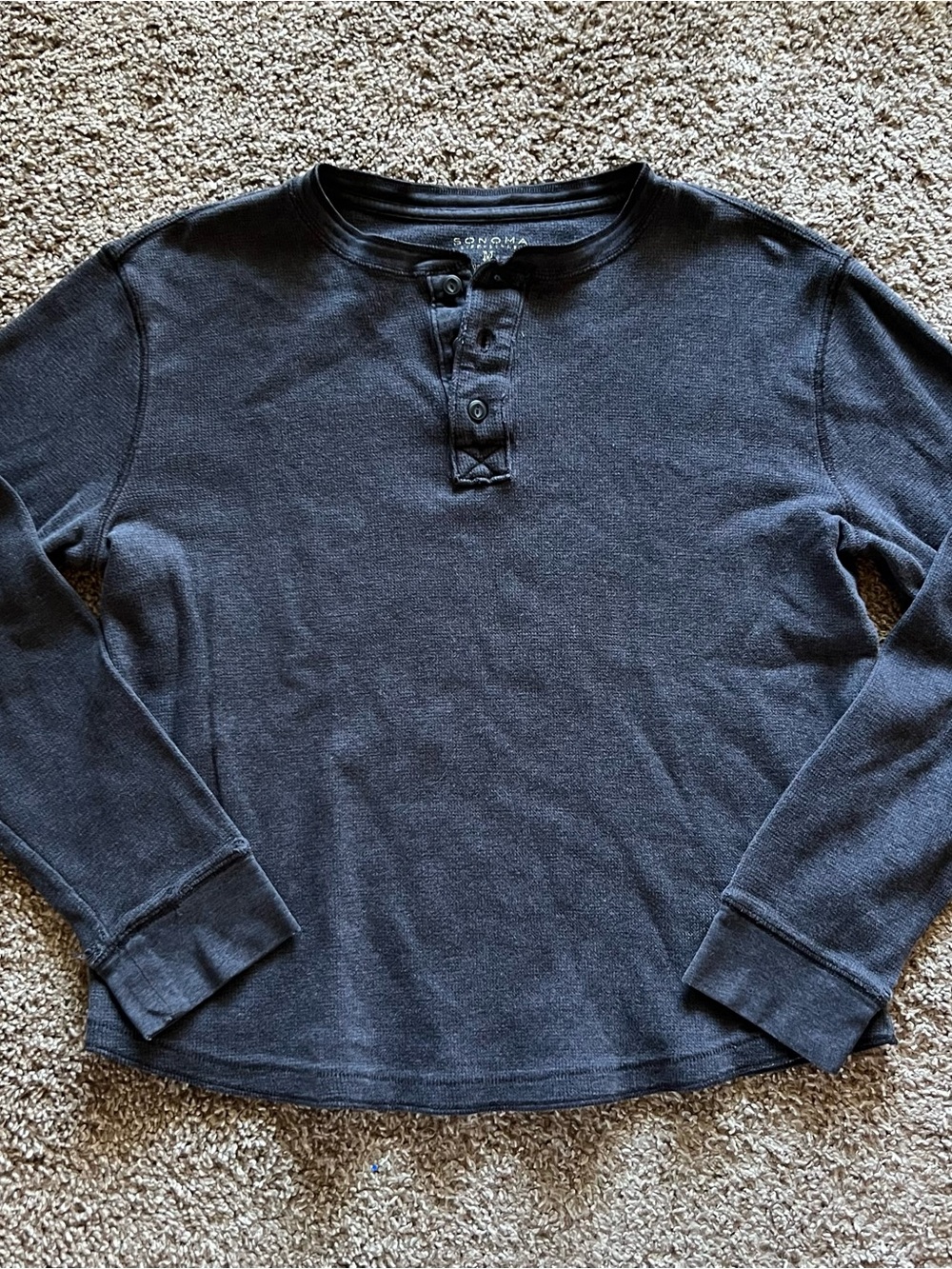 Sonoma Waffle Knit Henley